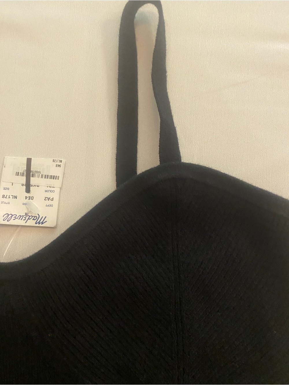 Madewell Women’s Black Sweater Tank Top New size M/L - Picture 9 of 14